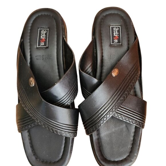 Action Men's Light Weight Comfortable Stylish Synthetic Leather Sandal - Picture 8 of 13